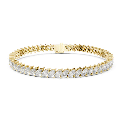 Aurora 9 Carat Marquise Lab Grown Diamond Tennis Bracelet