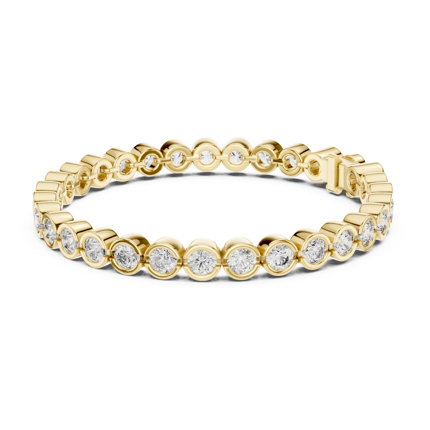 Isla 10 Carat Round Lab Grown Diamond Tennis Bracelet