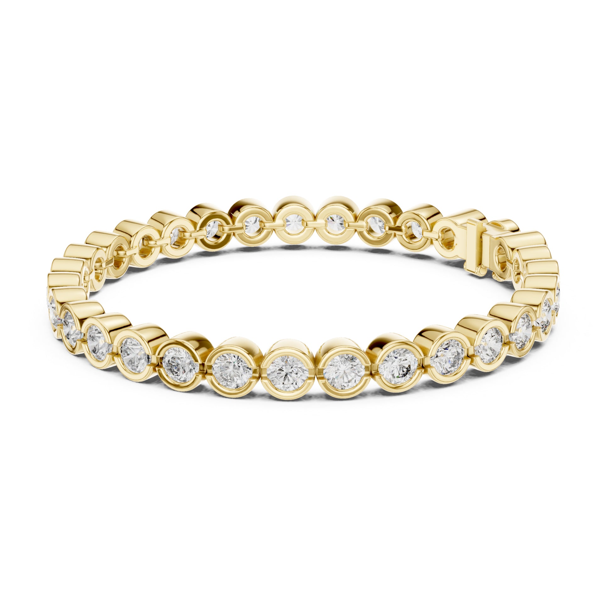 Isla 10 Carat Round Lab Grown Diamond Tennis Bracelet