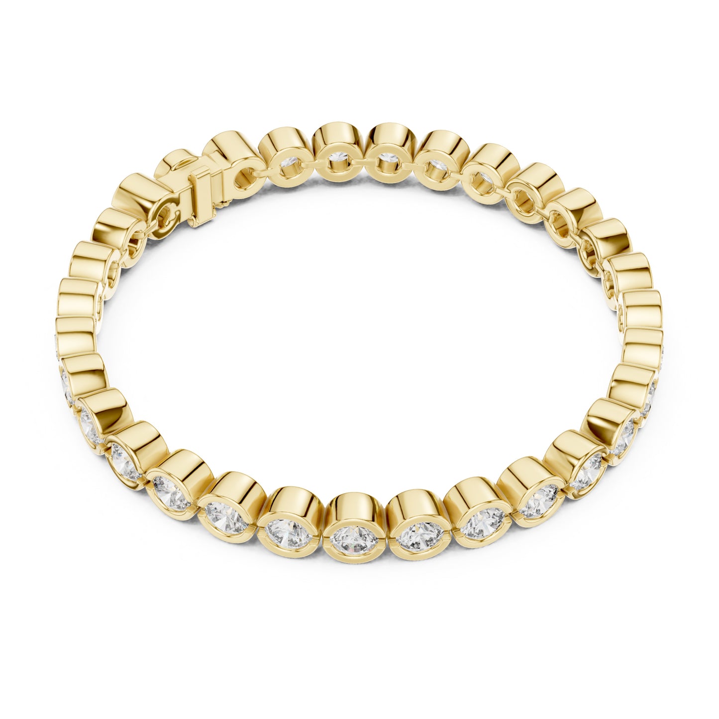 Isla 10 Carat Round Lab Grown Diamond Tennis Bracelet