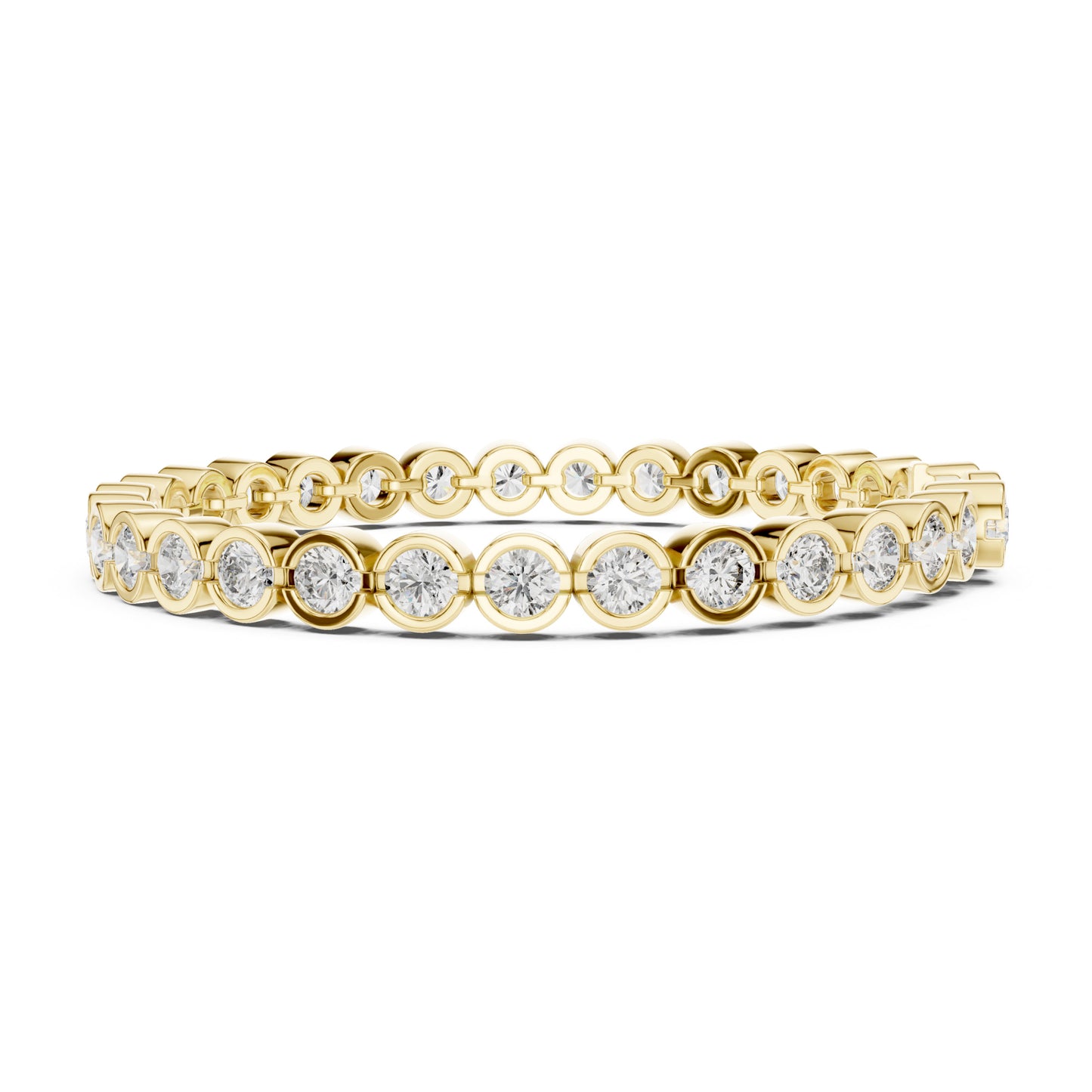 Isla 10 Carat Round Lab Grown Diamond Tennis Bracelet