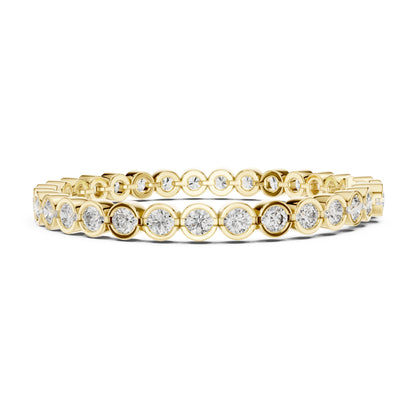 Isla 10 Carat Round Lab Grown Diamond Tennis Bracelet