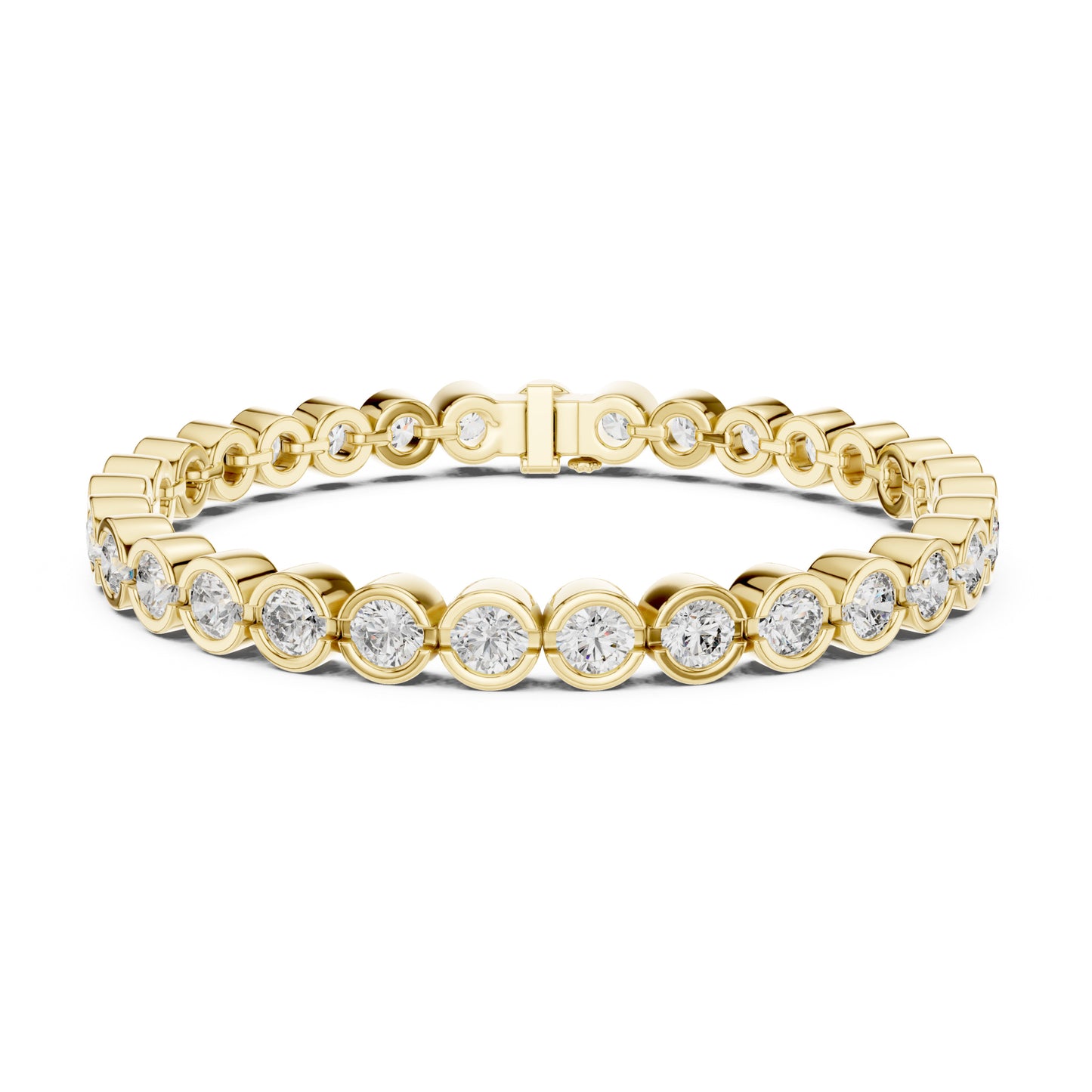 Isla 10 Carat Round Lab Grown Diamond Tennis Bracelet