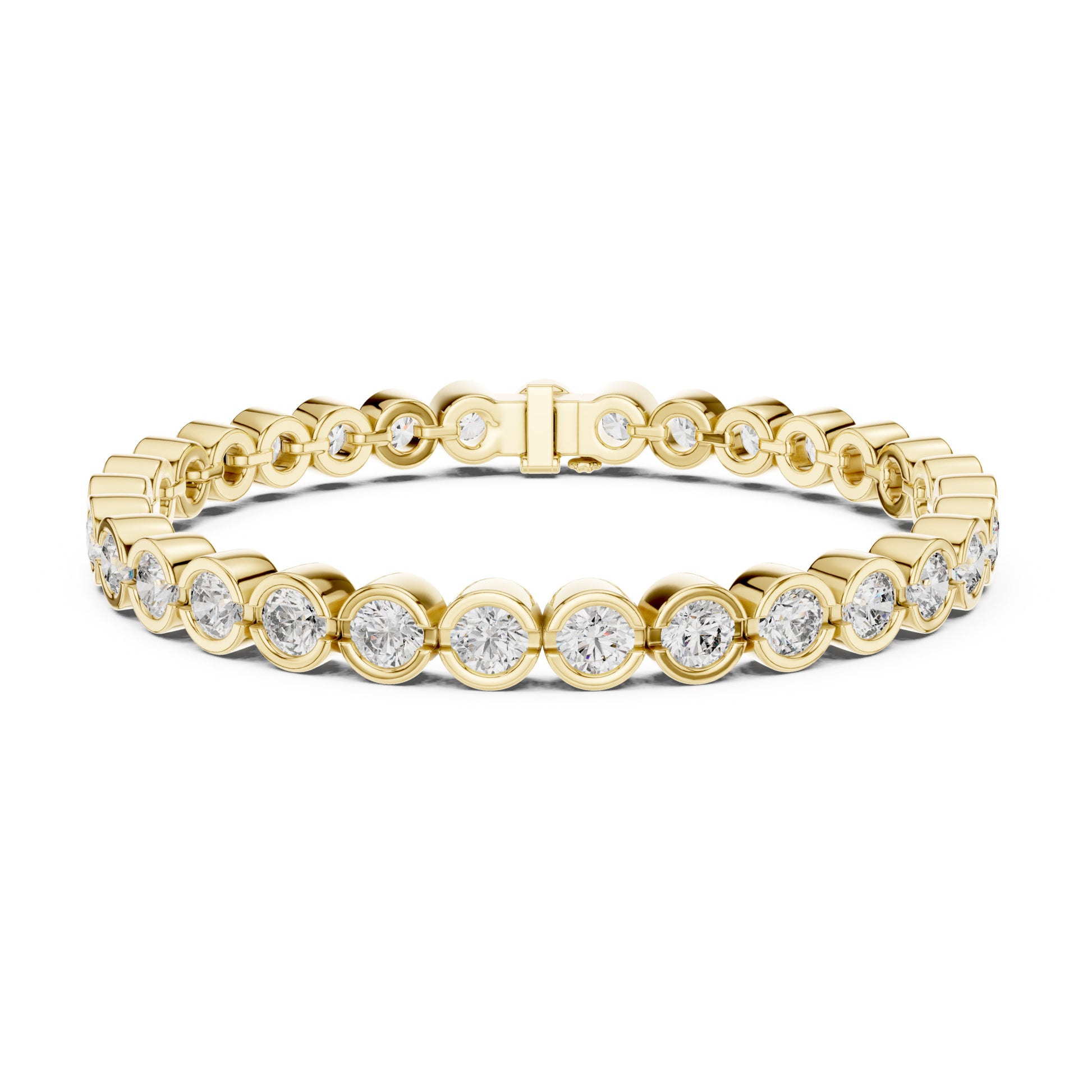 Isla 10 Carat Round Lab Grown Diamond Tennis Bracelet