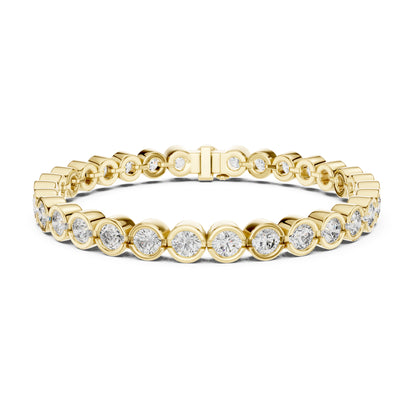 Isla 10 Carat Round Lab Grown Diamond Tennis Bracelet