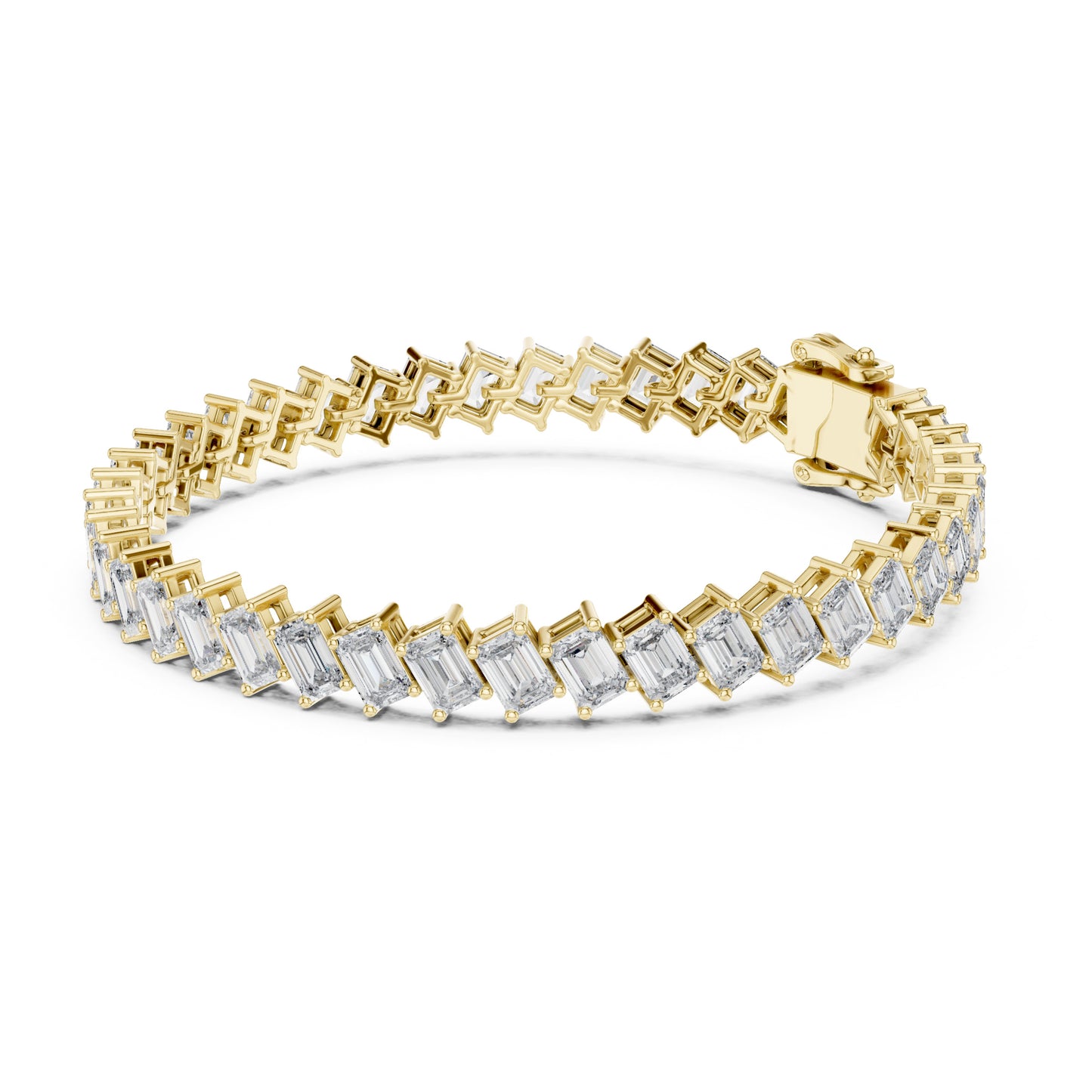 Vera 8 Carat Emerald Lab Grown Diamond Tennis Bracelet