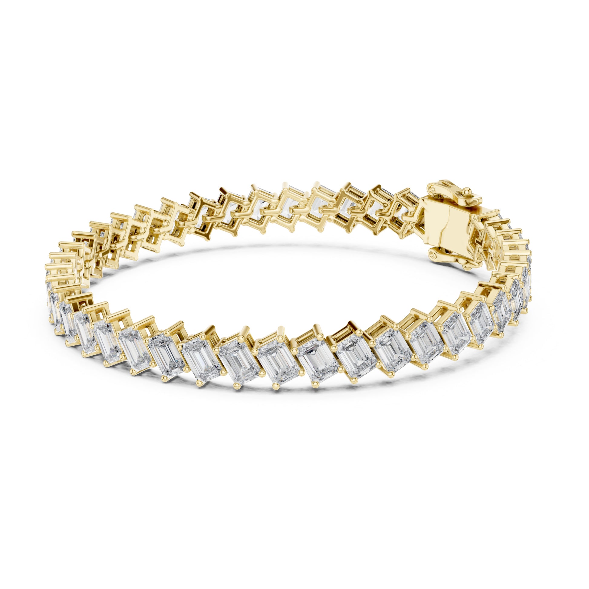 Vera 8 Carat Emerald Lab Grown Diamond Tennis Bracelet
