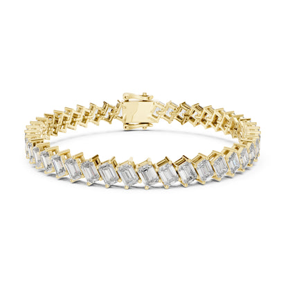Vera 8 Carat Emerald Lab Grown Diamond Tennis Bracelet