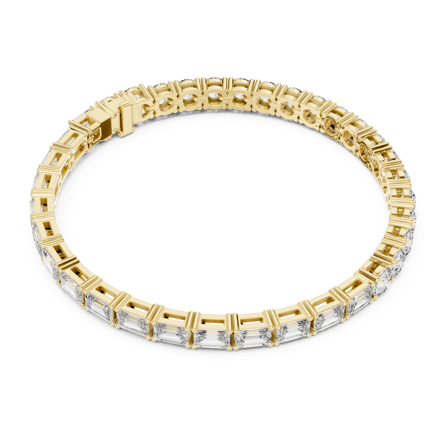 Vera 12 Carat Round Lab Grown Diamond Tennis Bracelet