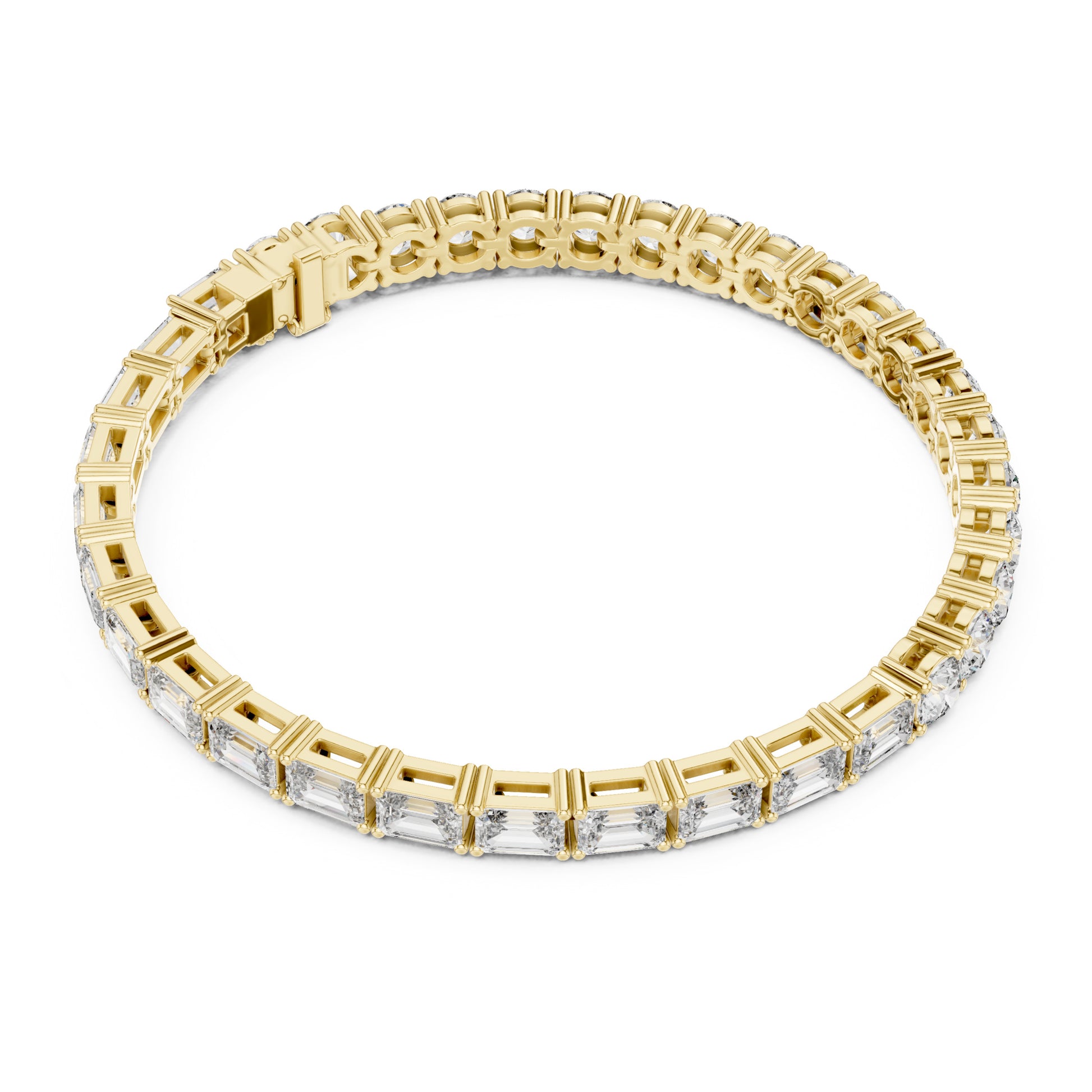 Vera 12 Carat Round Lab Grown Diamond Tennis Bracelet