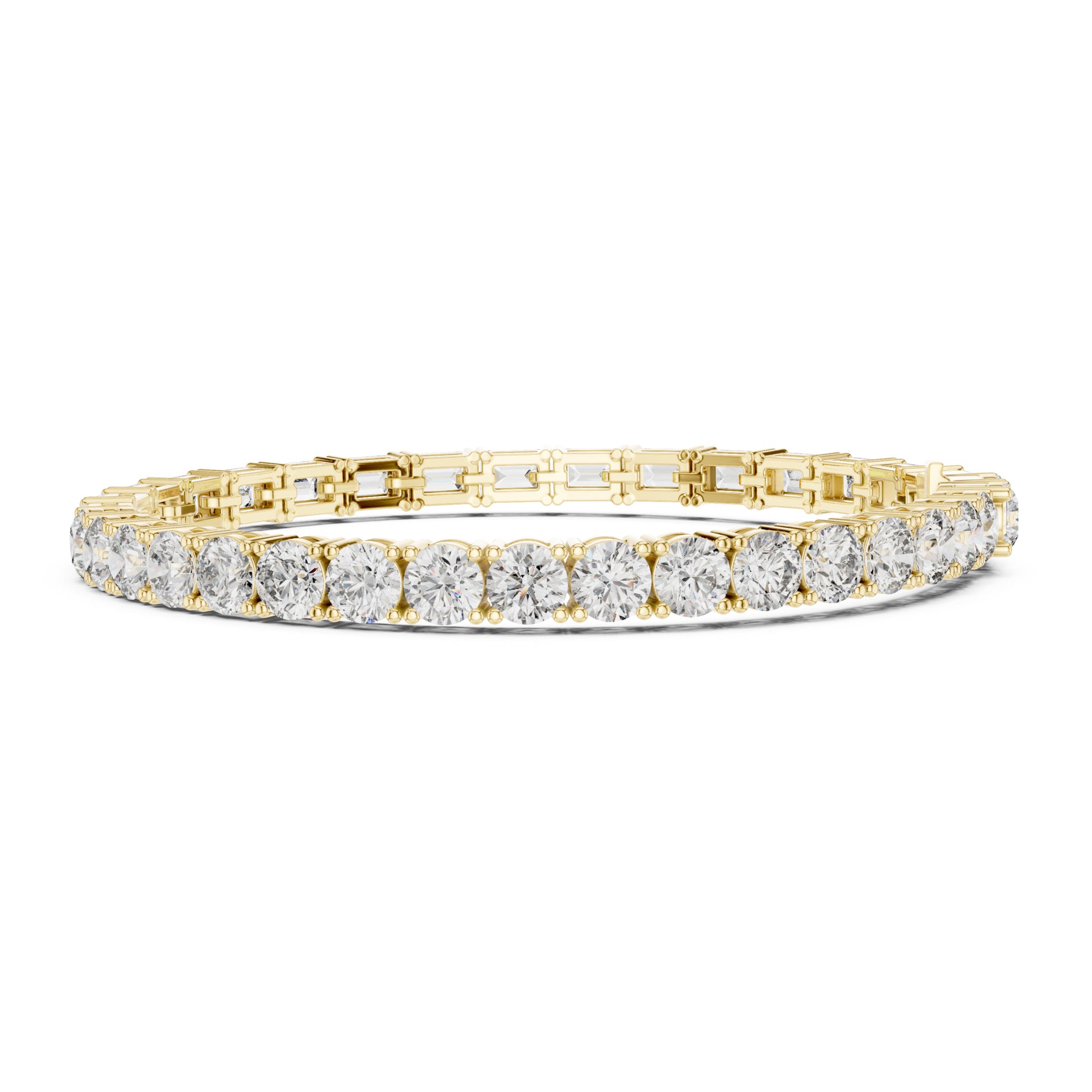 Vera 12 Carat Round Lab Grown Diamond Tennis Bracelet