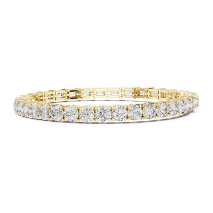 Vera 12 Carat Round Lab Grown Diamond Tennis Bracelet