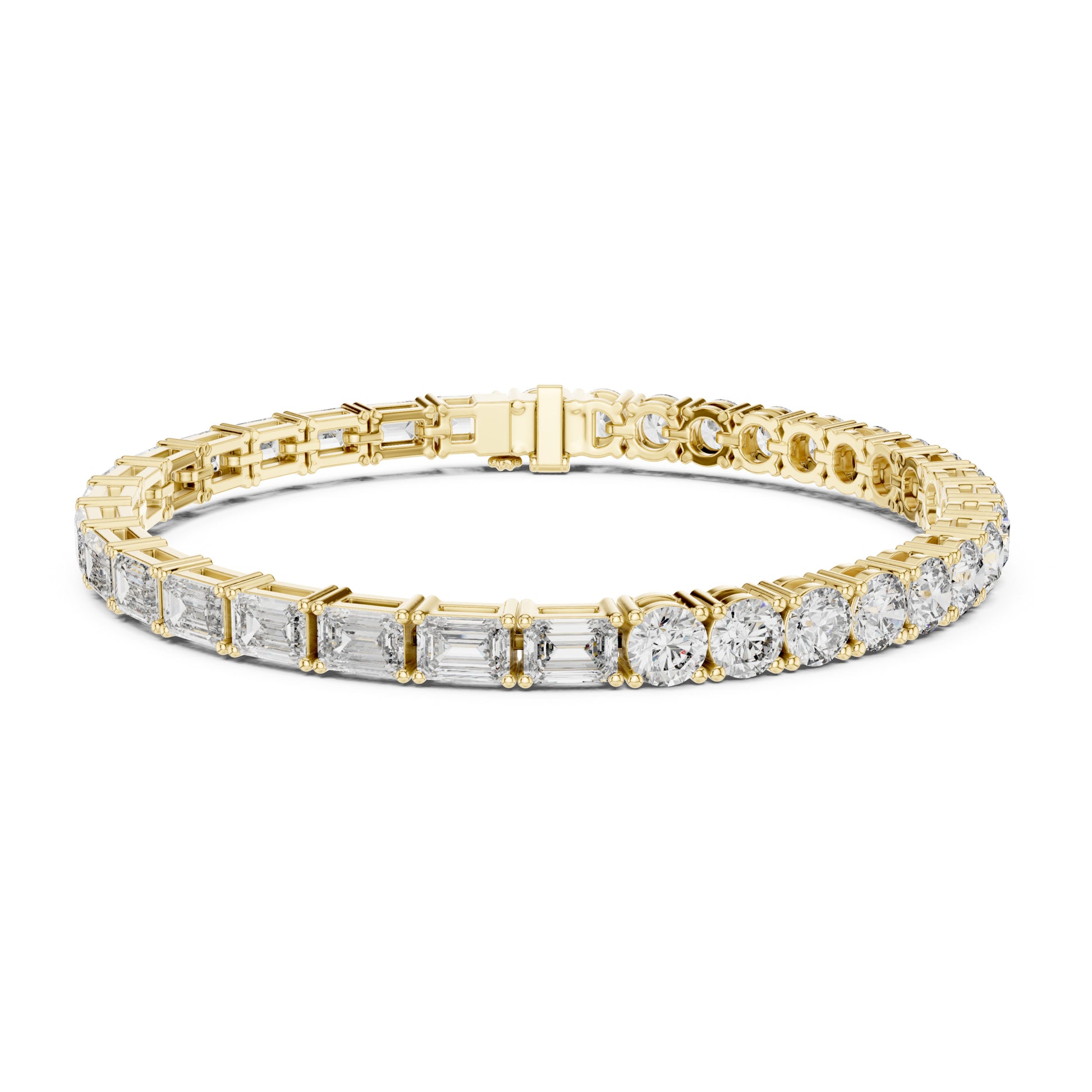 Vera 12 Carat Round Lab Grown Diamond Tennis Bracelet