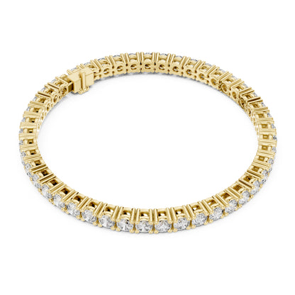 Aurora 8 Carat Round Lab Grown Diamond Double Row Tennis Bracelet