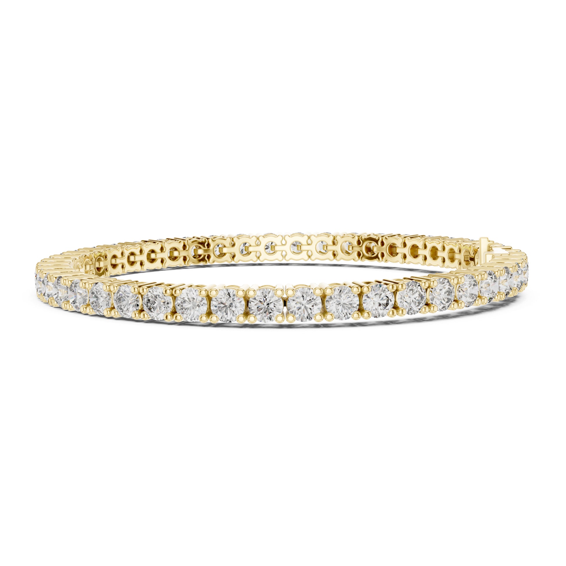 Aurora 8 Carat Round Lab Grown Diamond Double Row Tennis Bracelet