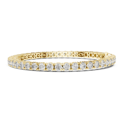 Aurora 8 Carat Round Lab Grown Diamond Double Row Tennis Bracelet