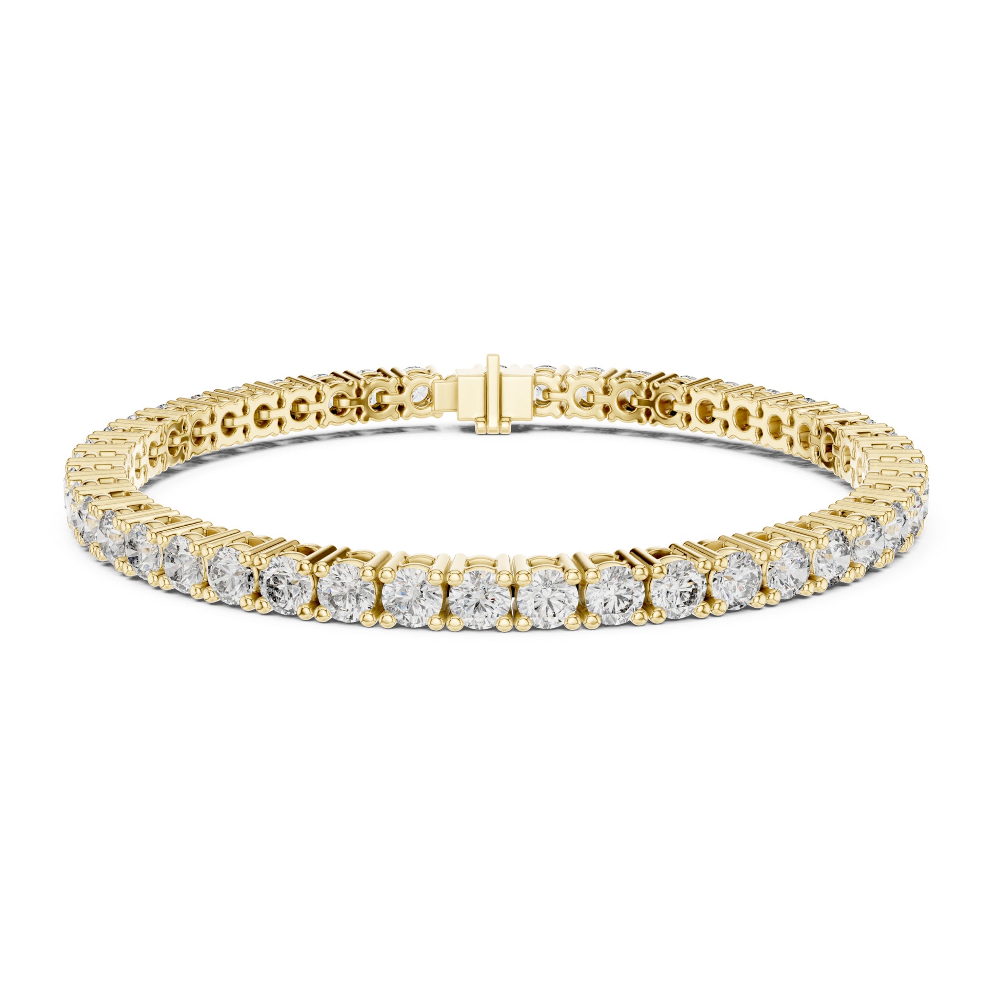Aurora 8 Carat Round Lab Grown Diamond Double Row Tennis Bracelet