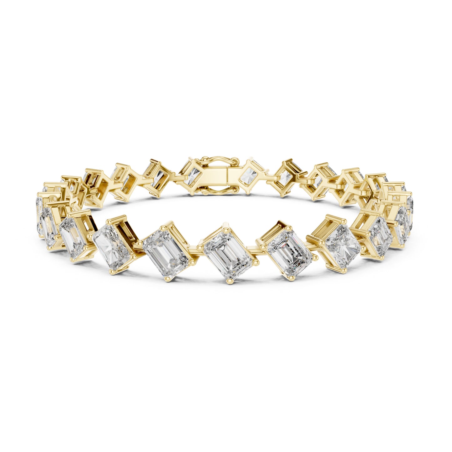 Vera 15 Carat Emerald Lab Grown Diamond Tennis Bracelet
