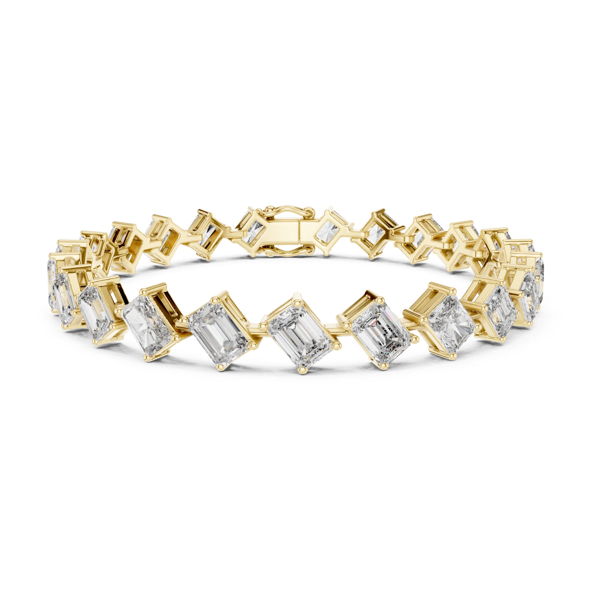 Vera 15 Carat Emerald Lab Grown Diamond Tennis Bracelet