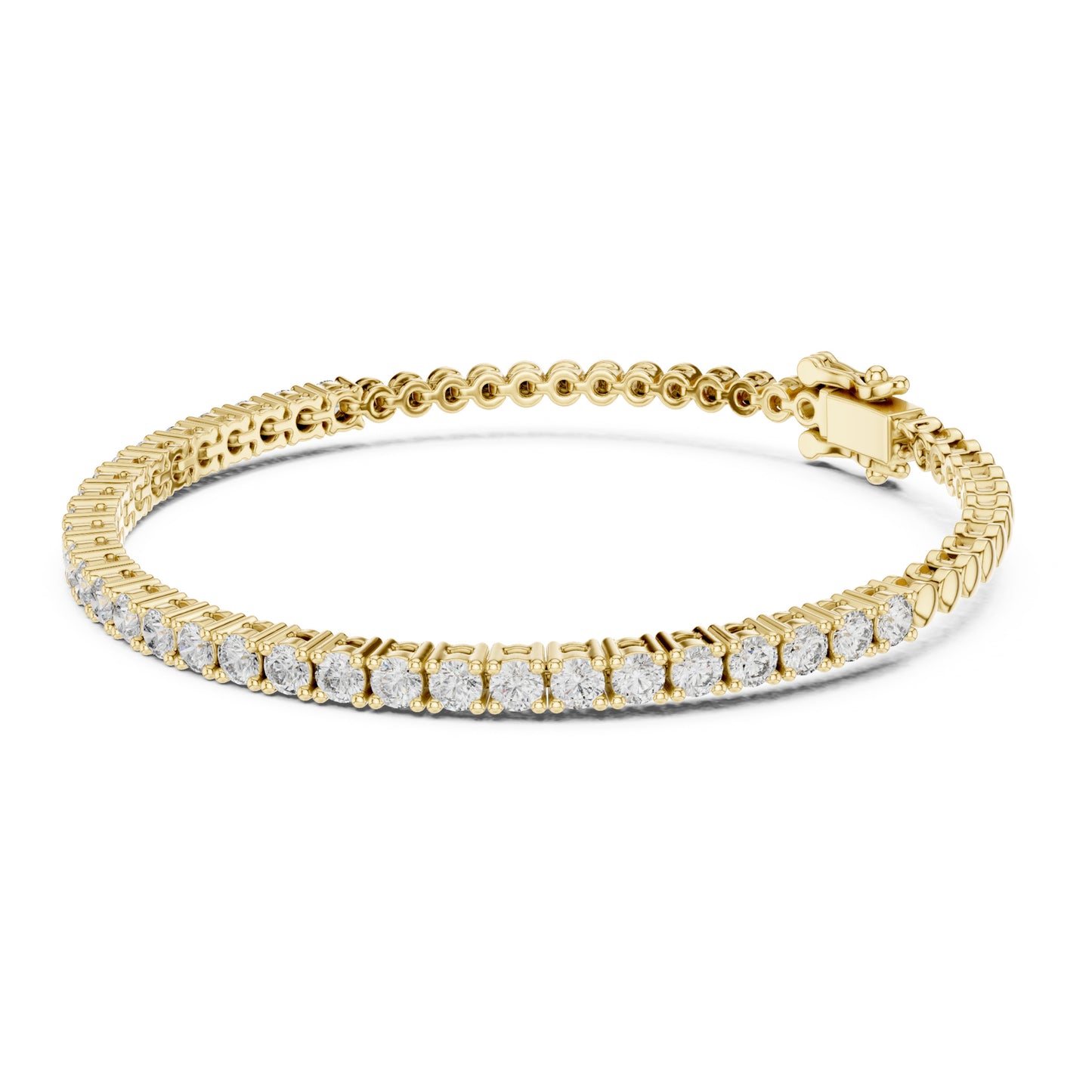 Aurora 2 Carat Round Lab Grown Diamond Tennis Bracelet
