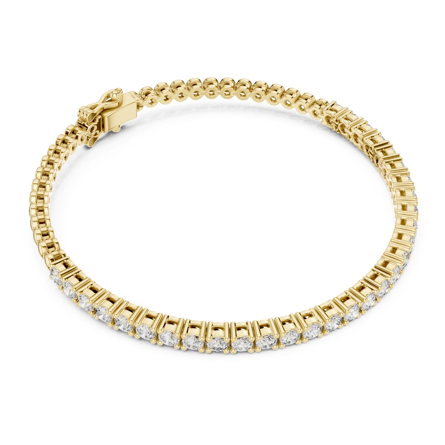 Aurora 2 Carat Round Lab Grown Diamond Tennis Bracelet