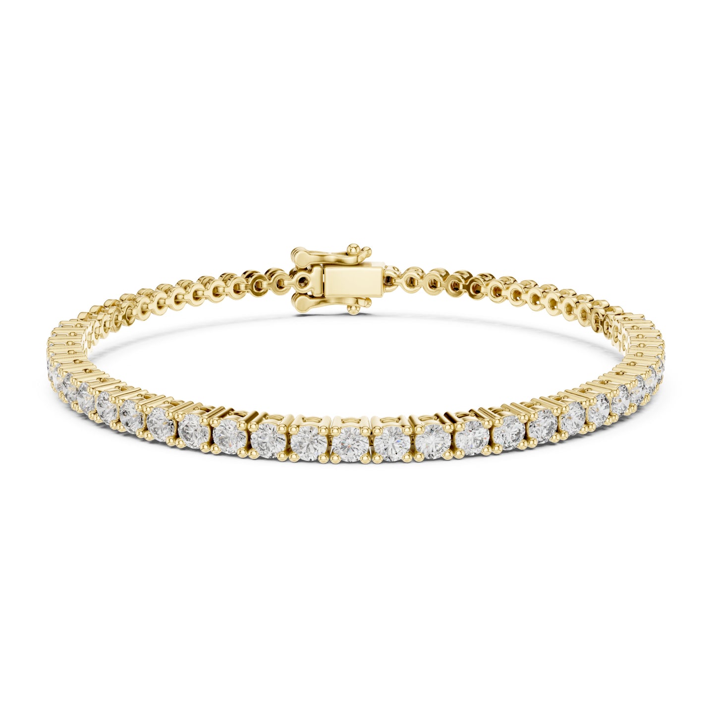 Aurora 2 Carat Round Lab Grown Diamond Tennis Bracelet