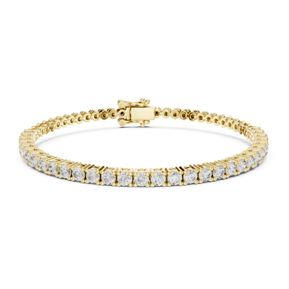 Aurora 2 Carat Round Lab Grown Diamond Tennis Bracelet