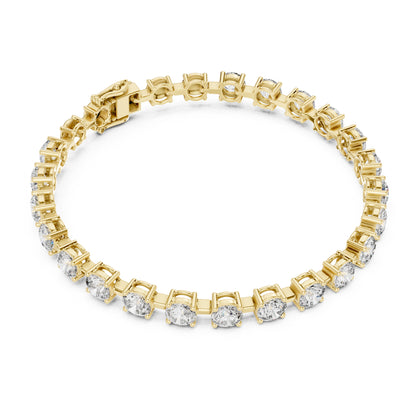 Aurora 10 Carat Round Lab Grown Diamond Tennis Bracelet