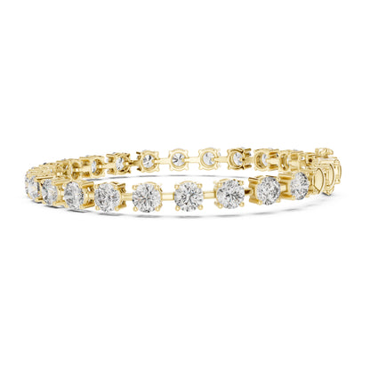 Aurora 10 Carat Round Lab Grown Diamond Tennis Bracelet