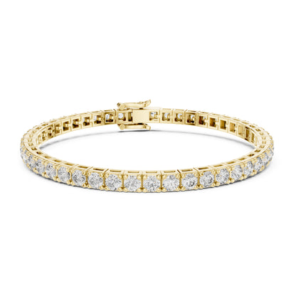 Aurora 12 Carat Round Lab Grown Diamond Statement Tennis Bracelet