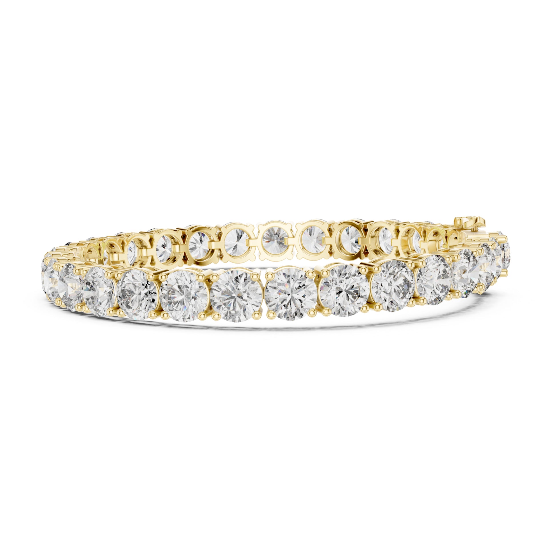 Aurora 25 Carat Round Lab Grown Diamond Tennis Bracelet