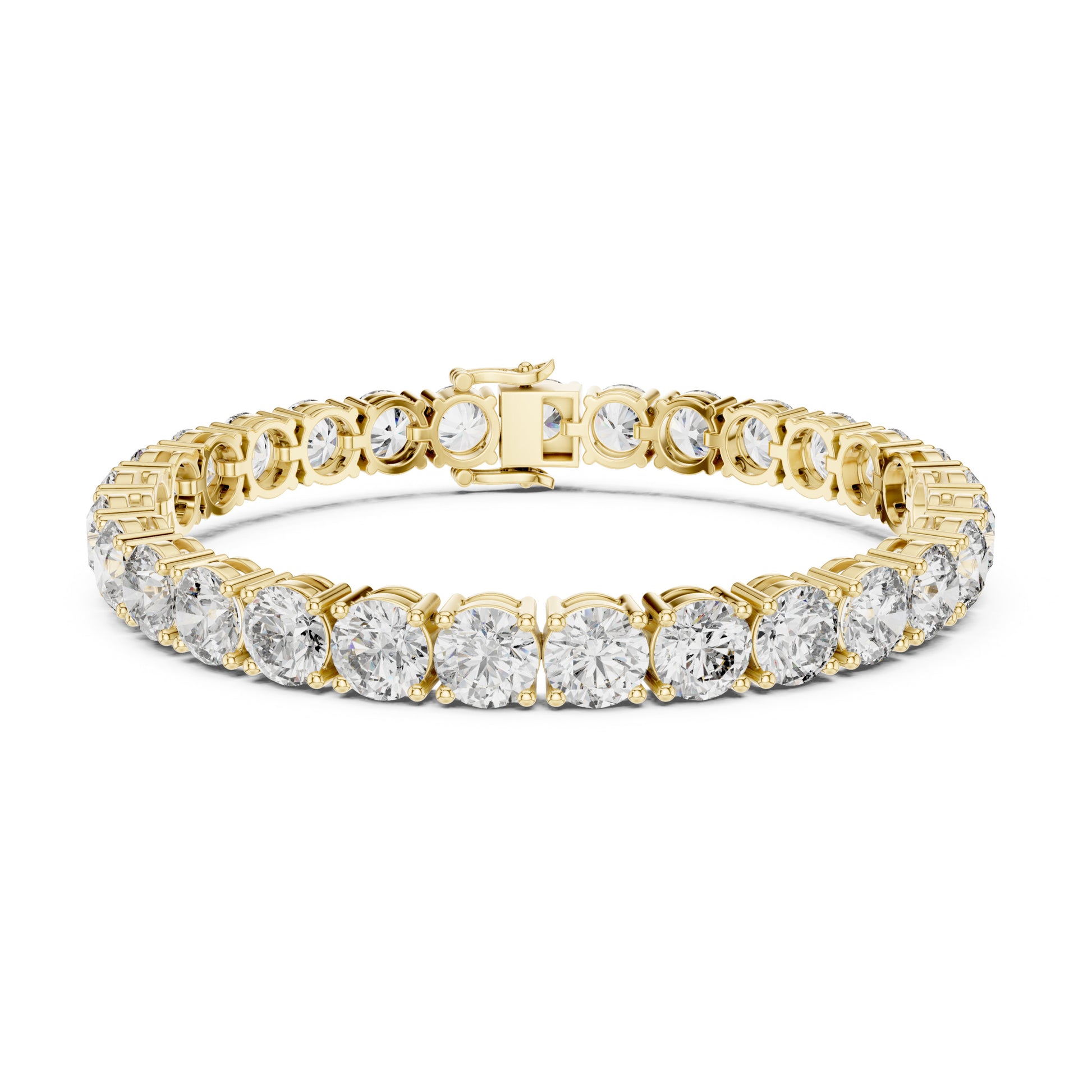Aurora 25 Carat Round Lab Grown Diamond Tennis Bracelet