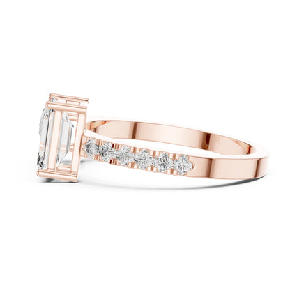 Vera 2 Carat Pear Lab Grown Diamond Toi et Moi Ring
