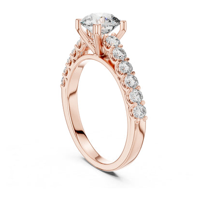 Sienna 1 Carat Round Lab Grown Diamond Engagement Ring