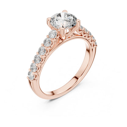 Sienna 1 Carat Round Lab Grown Diamond Engagement Ring