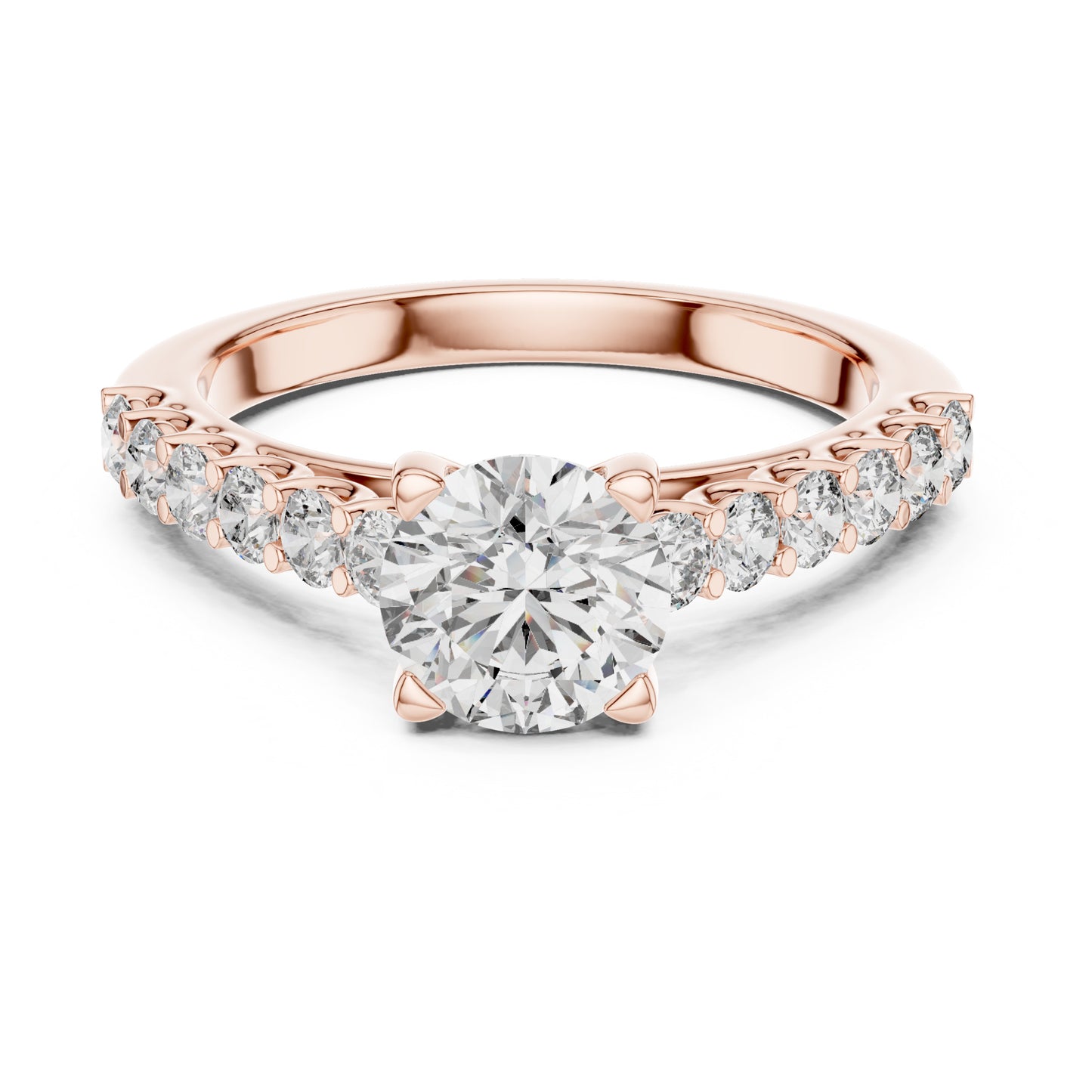 Sienna 1 Carat Round Lab Grown Diamond Engagement Ring