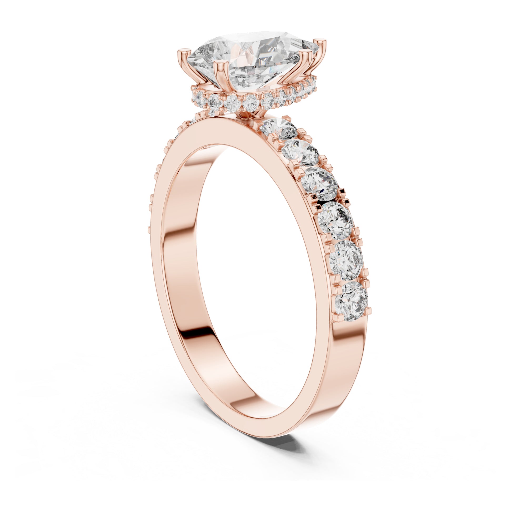 Celeste 1 Carat Pear Lab Grown Diamond Halo Ring