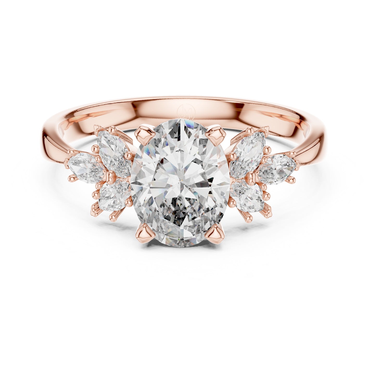 Flora 1 Carat Oval Lab Grown Diamond Engagement Ring