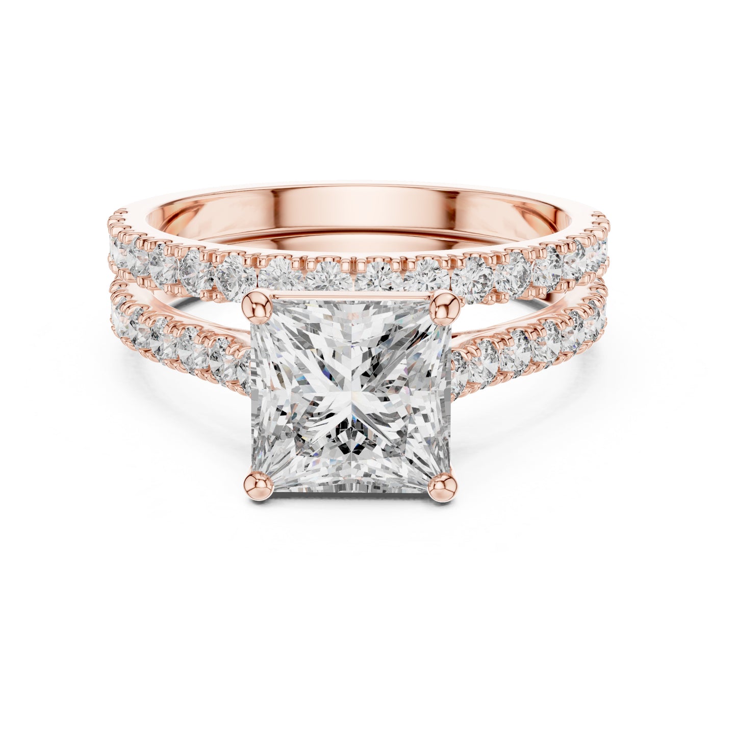 Vera 1.5 Carat Princess Lab Grown Diamond Engagement Ring