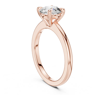 Clara 1.5 Carat Round Lab Grown Diamond Claw Solitaire Engagement Ring