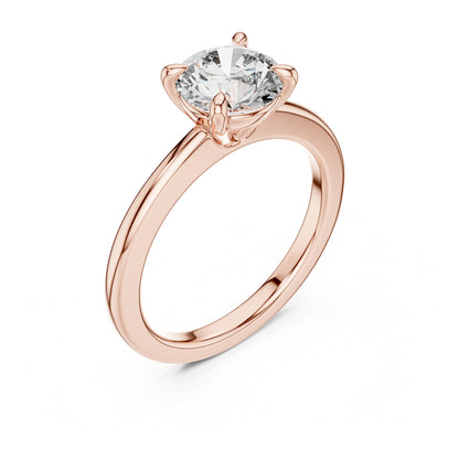 Clara 1.5 Carat Round Lab Grown Diamond Claw Solitaire Engagement Ring