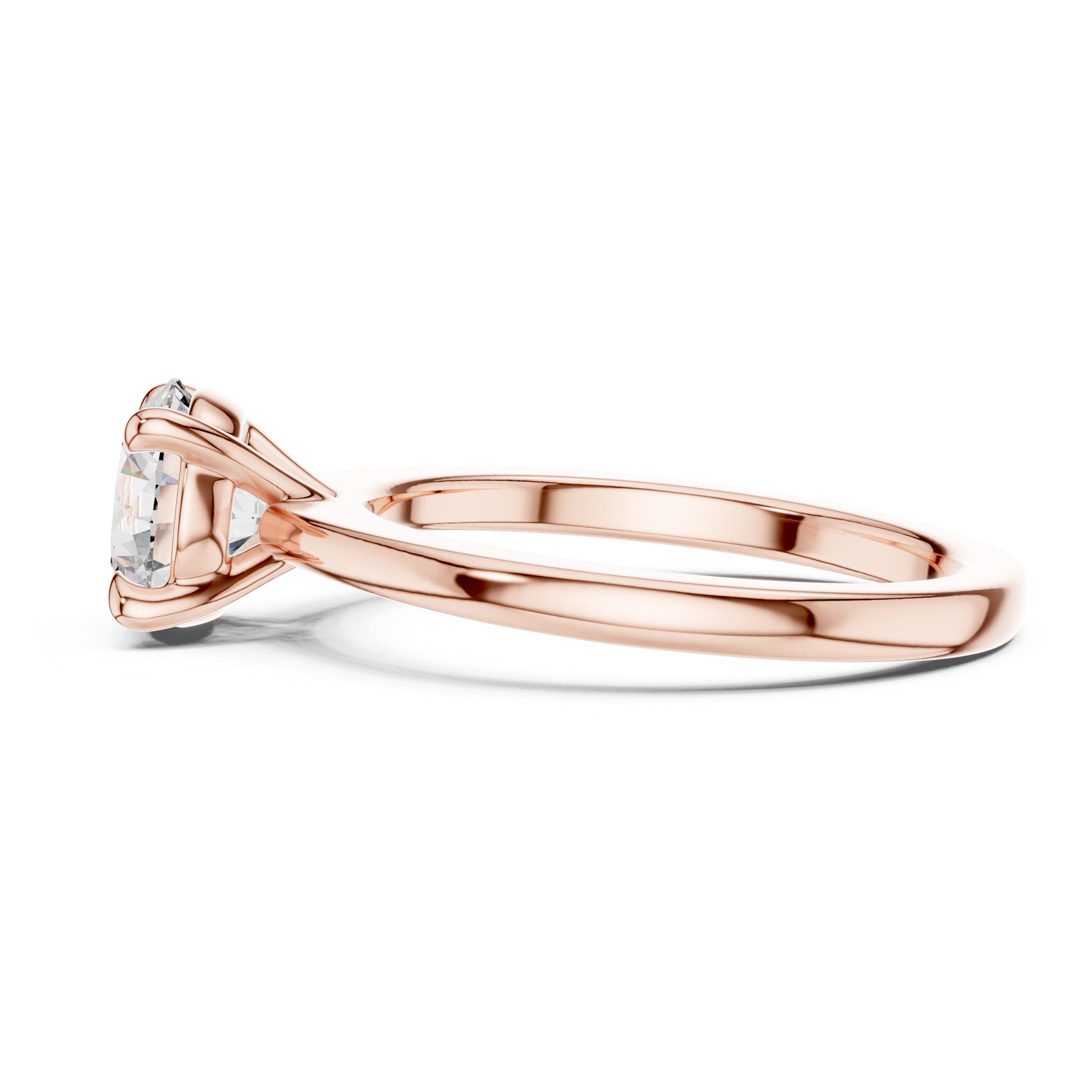 Clara 1.5 Carat Round Lab Grown Diamond Claw Solitaire Engagement Ring