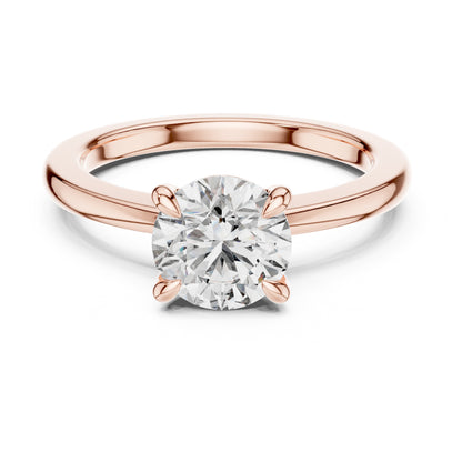Clara 1.5 Carat Round Lab Grown Diamond Claw Solitaire Engagement Ring