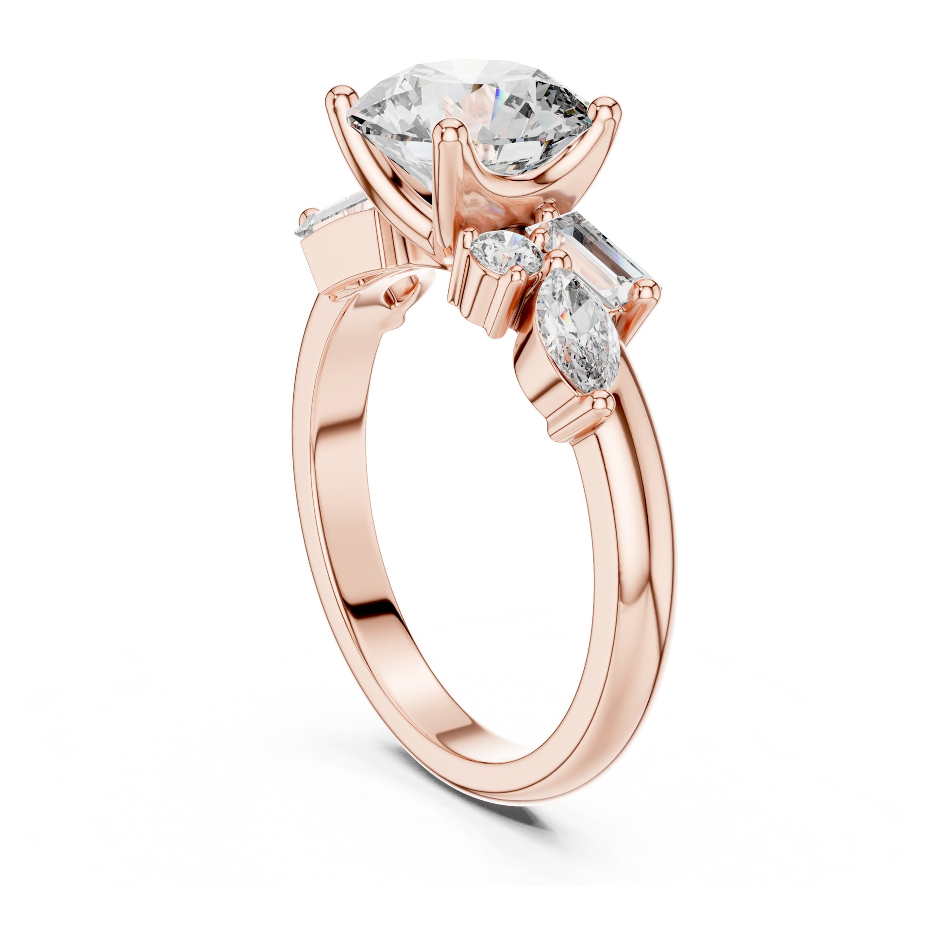 Nova 2 Carat Round Lab Grown Diamond Engagement Ring