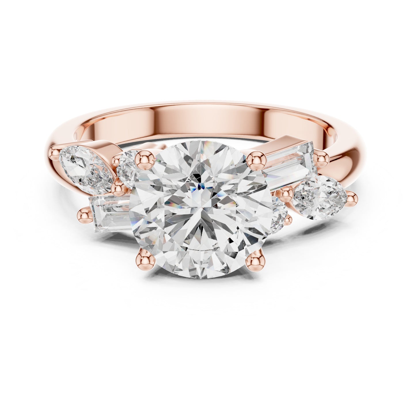 Nova 2 Carat Round Lab Grown Diamond Engagement Ring