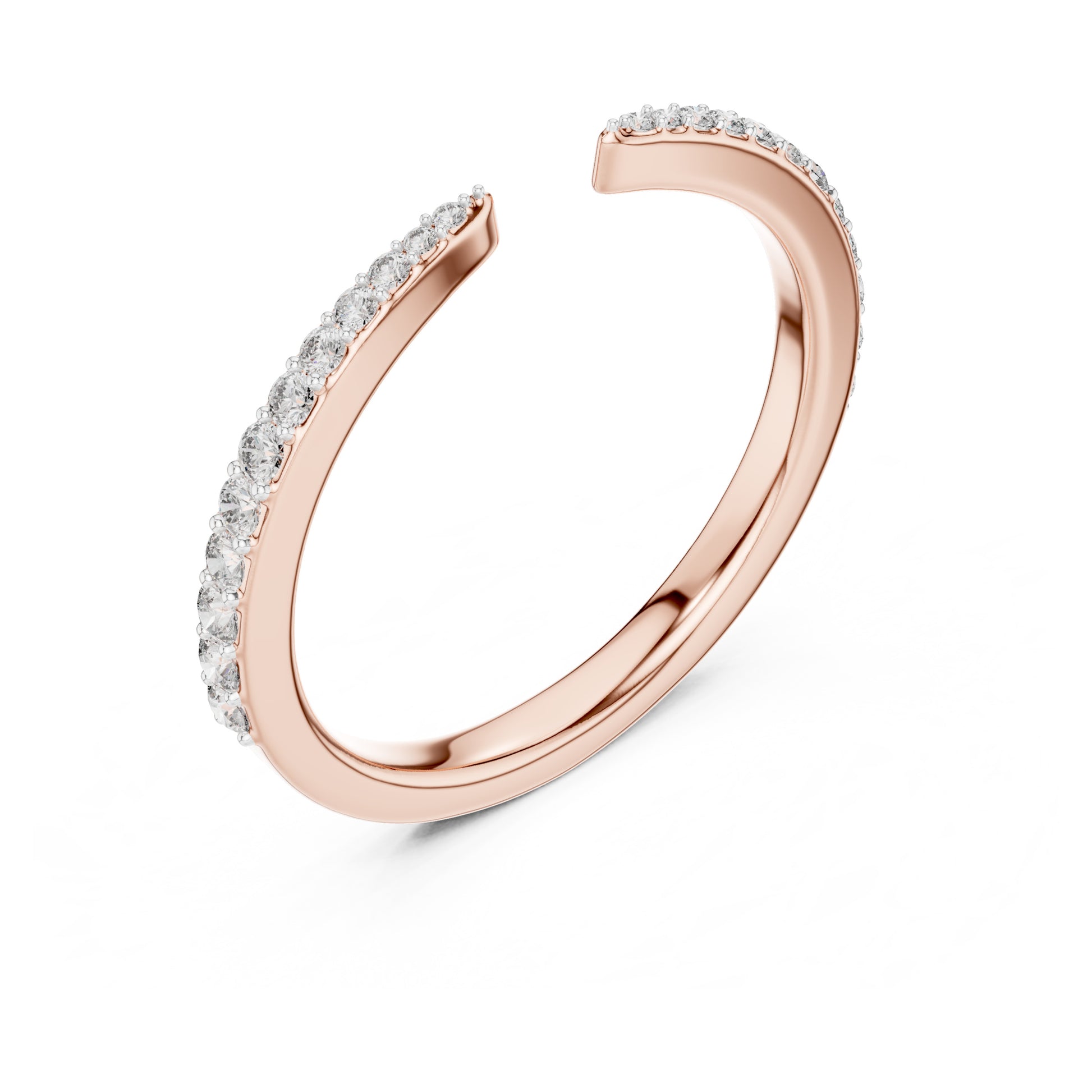 Aurora 0.25ct Round Lab Grown Diamond Open Ring