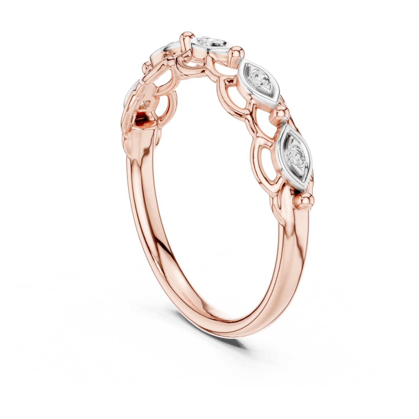 Isla Round Lab Grown Diamond Half Eternity Ring
