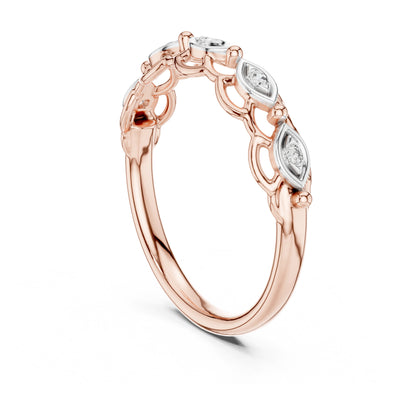 Isla Round Lab Grown Diamond Half Eternity Ring