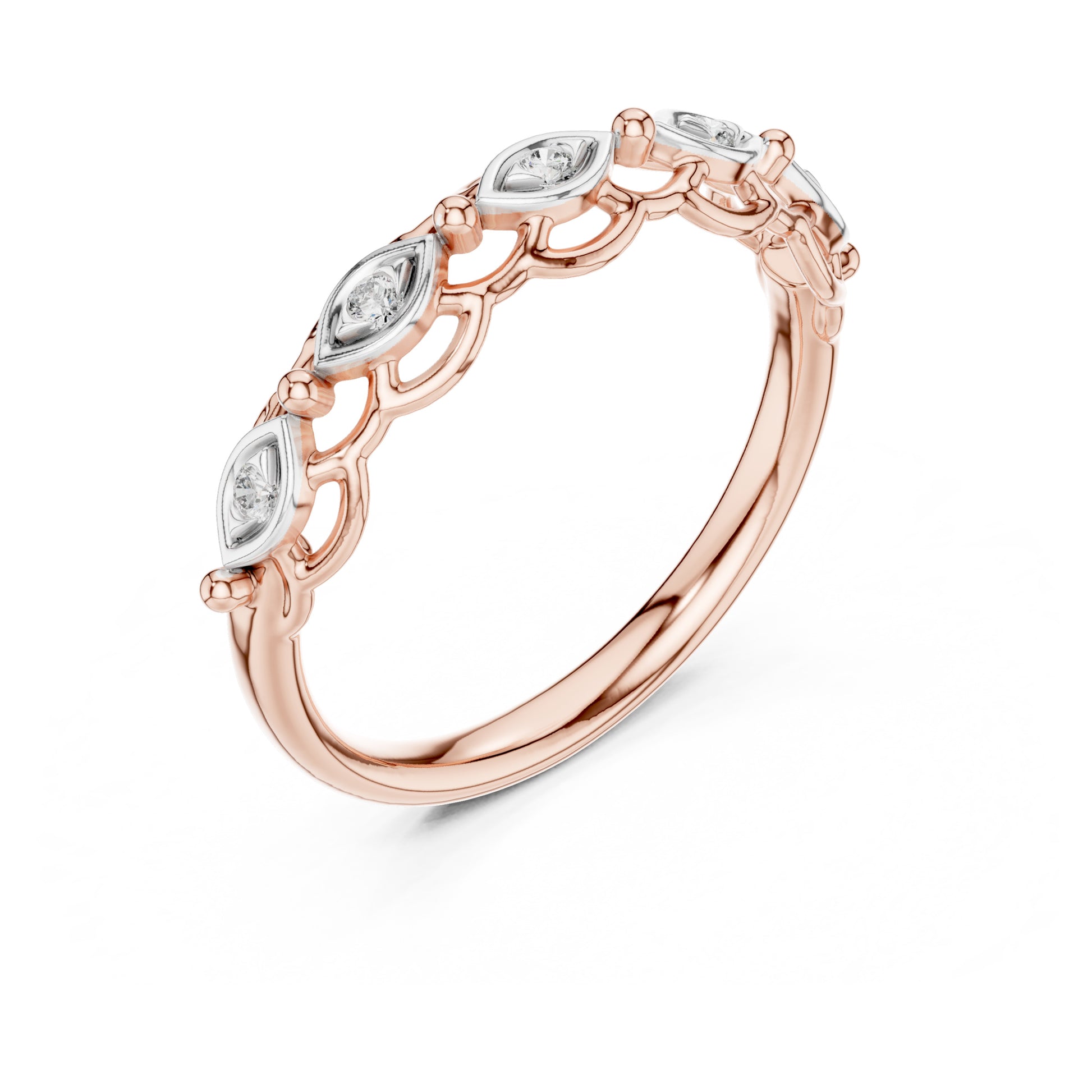 Isla Round Lab Grown Diamond Half Eternity Ring