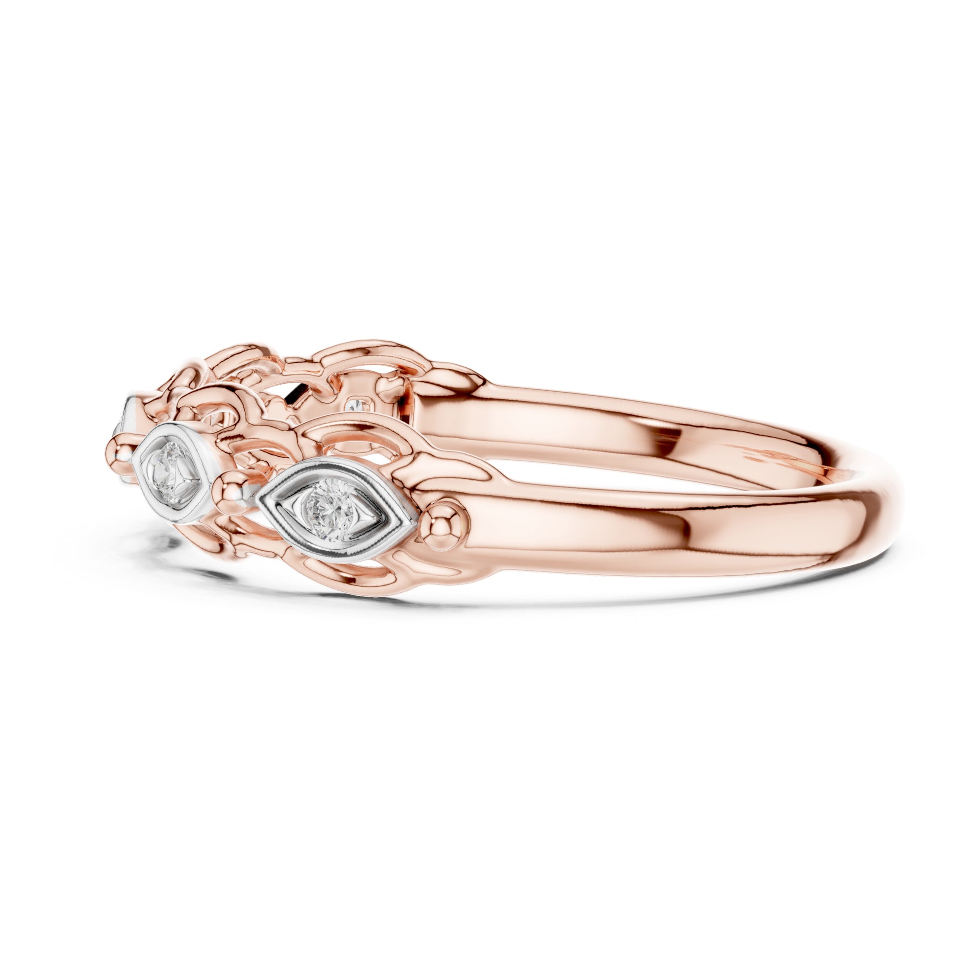 Isla Round Lab Grown Diamond Half Eternity Ring